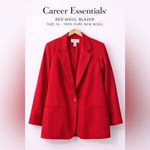 Essentials Classic Red Women's Blazer